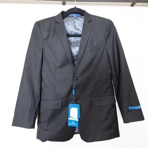 Perry Ellis Boys Black Suit Jacket 14 Slim NWT
